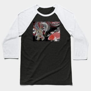 The dragon and the carp Yakuza tattoos Baseball T-Shirt